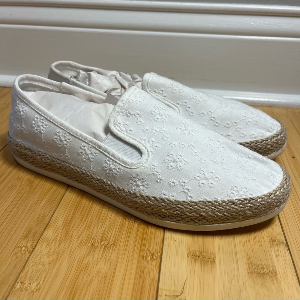 Esprit Nadine Classic Cream Beige Slip-On Shoes Espadrille Size 10